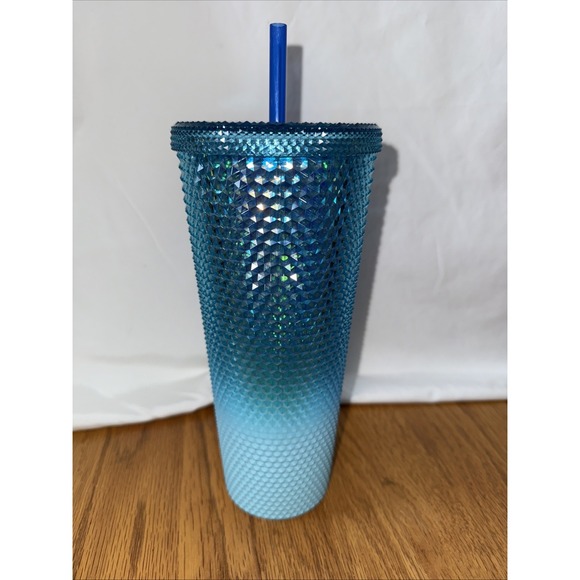 Starbucks Gradient Blue Bling Ombre Studded Tumbler‎ Venti Cup 24 oz (2023) - Picture 2 of 6
